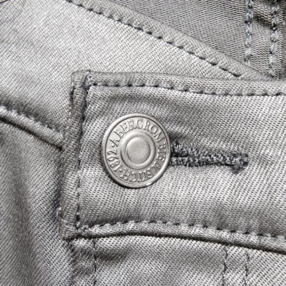 Abercrombie & Fitch Jeans Womens 31/12R Black The Super Skinny Ankle High Rise - Picture 2 of 11